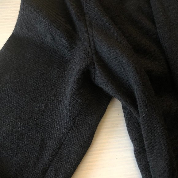 Theory lightweight black wool cardigan Petite Sm. - Picture 8 of 12